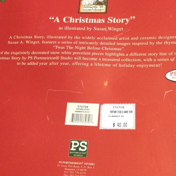 Susan Winget “A Christmas Story” set of 5 dates ornaments 1999-2003. New. - Picture 6 of 7